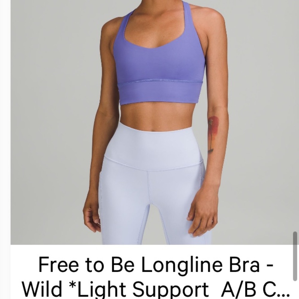 Lululemon Free to Be Longline bra